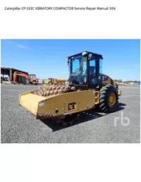 Caterpillar CP-533C VIBRATORY COMPACTOR Service Repair Manual 3XN preview