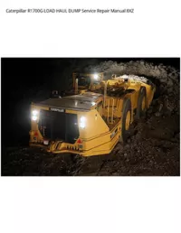 Caterpillar R1700G LOAD HAUL DUMP Service Repair Manual 8XZ preview