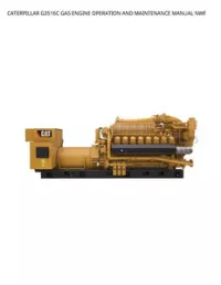 CATERPILLAR G3516C GAS ENGINE OPERATION AND MAINTENANCE MANUAL NWF preview