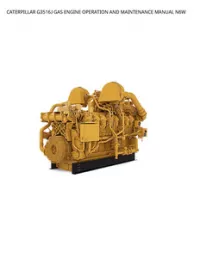 CATERPILLAR G3516J GAS ENGINE OPERATION AND MAINTENANCE MANUAL N6W preview