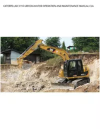 CATERPILLAR 311D LRR EXCAVATOR OPERATION AND MAINTENANCE MANUAL CLA preview