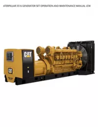 ATERPILLAR 3516 GENERATOR SET OPERATION AND MAINTENANCE MANUAL JCW preview