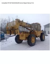 Caterpillar RT100 TELEHANDLER Service Repair Manual 1GJ preview