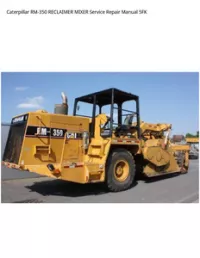 Caterpillar RM-350 RECLAIMER MIXER Service Repair Manual 5FK preview