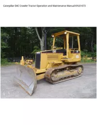 Caterpillar D4C Crawler Tractor Operation and Maintenance Manual 6YL01673 preview
