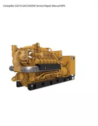 Caterpillar G3516 GAS ENGINE Service Repair Manual WPS preview