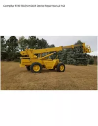 Caterpillar RT80 TELEHANDLER Service Repair Manual 1GJ preview