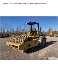Caterpillar CP-563 VIBRATORY COMPACTOR Service Repair Manual 5AJ preview