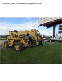 Caterpillar RT50 TELEHANDLER Service Repair Manual 5PF preview