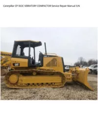 Caterpillar CP-563C VIBRATORY COMPACTOR Service Repair Manual 5JN preview