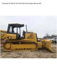 Caterpillar D5 TRACK-TYPE TRACTOR Service Repair Manual 06R preview