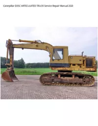 Caterpillar D35C ARTICULATED TRUCK Service Repair Manual 2GD preview