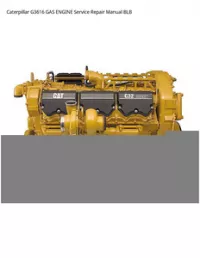 Caterpillar G3616 GAS ENGINE Service Repair Manual BLB preview
