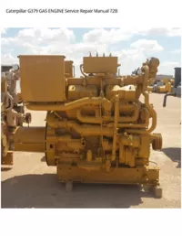 Caterpillar G379 GAS ENGINE Service Repair Manual 72B preview