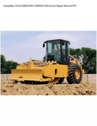 Caterpillar CP-64 VIBRATORY COMPACTOR Service Repair Manual P7F preview