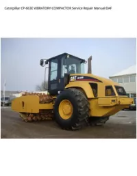 Caterpillar CP-663E VIBRATORY COMPACTOR Service Repair Manual DAF preview