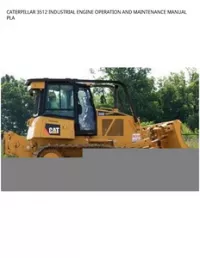 CATERPILLAR 3512 INDUSTRIAL ENGINE OPERATION AND MAINTENANCE MANUAL PLA preview