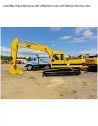CATERPILLAR EL240B EXCAVATOR OPERATION AND MAINTENANCE MANUAL 5WG preview