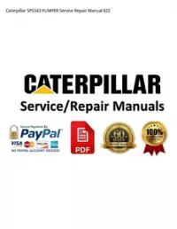 Caterpillar SPS343 PUMPER Service Repair Manual 8ZZ preview