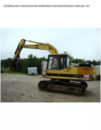 CATERPILLAR E140 EXCAVATOR OPERATION AND MAINTENANCE MANUAL 1NF preview