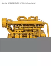 Caterpillar GENERATOR-SWITCH GEAR Service Repair Manual preview