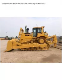 Caterpillar D8T TRACK-TYPE TRACTOR Service Repair Manual FCT preview