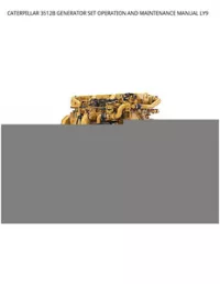 CATERPILLAR 3512B GENERATOR SET OPERATION AND MAINTENANCE MANUAL LY9 preview