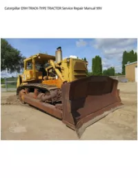 Caterpillar D9H TRACK-TYPE TRACTOR Service Repair Manual 99V preview