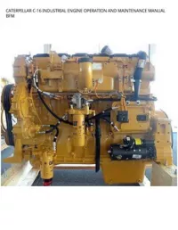 CATERPILLAR C-16 INDUSTRIAL ENGINE OPERATION AND MAINTENANCE MANUAL BFM preview