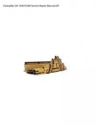 Caterpillar GH 1600 PLOW Service Repair Manual LFP preview