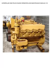 CATERPILLAR 3208 TRUCK ENGINE OPERATION AND MAINTENANCE MANUAL 51Z preview