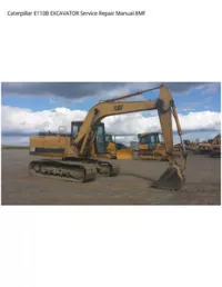 Caterpillar E110B EXCAVATOR Service Repair Manual 8MF preview