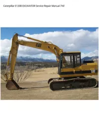 Caterpillar E120B EXCAVATOR Service Repair Manual 7NF preview