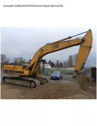 Caterpillar E200B EXCAVATOR Service Repair Manual 4SG preview