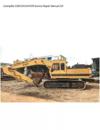 Caterpillar E300 EXCAVATOR Service Repair Manual 2CF preview