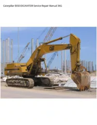 Caterpillar E650 EXCAVATOR Service Repair Manual 3KG preview