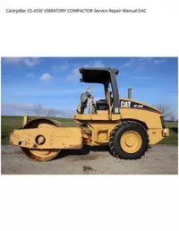 Caterpillar CS-433E VIBRATORY COMPACTOR Service Repair Manual DAC preview