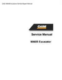 CASE 9060B Excavator Service Repair Manual preview