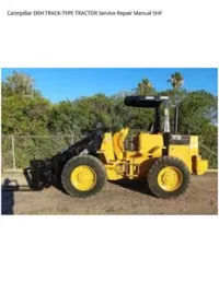 Caterpillar D6H TRACK-TYPE TRACTOR Service Repair Manual 5HF preview