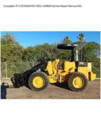 Caterpillar IT12 INTEGRATED TOOL CARRIER Service Repair Manual 4NC preview