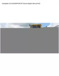 Caterpillar C4.4 GENERATOR SET Service Repair Manual NCE preview