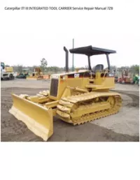 Caterpillar IT18 INTEGRATED TOOL CARRIER Service Repair Manual 7ZB preview