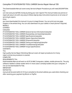 Caterpillar IT18 manual