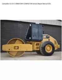 Caterpillar CS-531C VIBRATORY COMPACTOR Service Repair Manual 5ZN preview