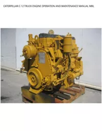 CATERPILLAR C-12 TRUCK ENGINE OPERATION AND MAINTENANCE MANUAL MBL preview
