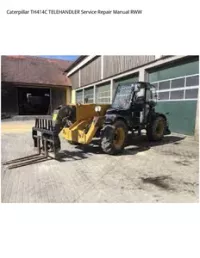 Caterpillar TH414C TELEHANDLER Service Repair Manual RWW preview