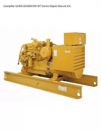 Caterpillar G3306 GENERATOR SET Service Repair Manual JCA preview