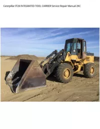 Caterpillar IT28 INTEGRATED TOOL CARRIER Service Repair Manual 2KC preview