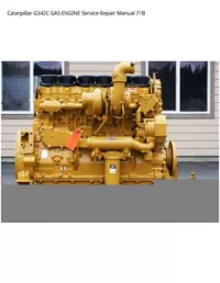 Caterpillar G342C GAS ENGINE Service Repair Manual 71B preview