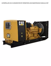 CATERPILLAR 3412C GENERATOR SET OPERATION AND MAINTENANCE MANUAL 9EP preview
